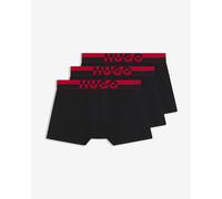 Boxer HUGO Split Logo noir rouge (3 paires) - XXL