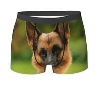 Boxer imprimé Berger Allemand Heureux pour Homme, Confortable, Doux et Extensible