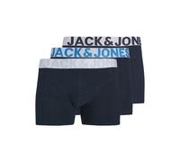 JACK & JONES Boxers 'JACCONOR' bleu foncé / jade / blanc, Taille L