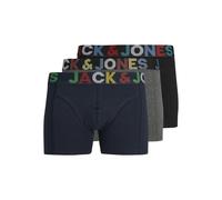 JACK & JONES Lot de 3 Shorts pour Homme - Grande Taille, Gris foncé mélangé/Bleu Marine, M
