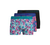 JACK & JONES Boxers 'JACEXOTIC LEAVES' bleu / menthe / rose clair / noir, Taille XXL