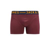 Jack & Jones Boxers homme Lichfield bleu marine/orange/lie de vin Taille XXL