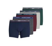 JACK & JONES Plus Jacoliver Trunks 5 Pack Noos Pls Boxer, Gris Foncé Mélangé, 7X-Large Homme