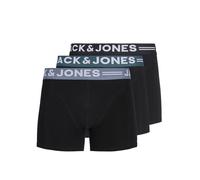 JACK & JONES Boxers 'Sense' bleu clair / vert foncé / noir / blanc, Taille S