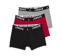 Jordan Sous-vêtements gris chiné / rouge feu / noir / blanc, Taille 128-140