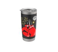 Boxer, Kickboxing, gants de boxe, compétitions de boxe Gobelet isotherme en acier inoxydable double paroi