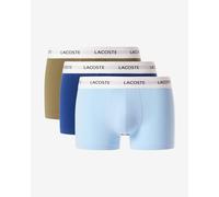 Boxer Lacoste Court bleu blanc beige (3 unités) - M