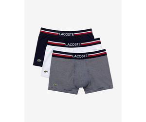 Boxer Lacoste Iconic Tricolor bleu blanc (3 unités) - XS