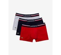 Boxer Lacoste Iconics rouge bleu marine gris (3 unités) - XS