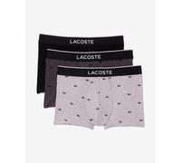 Boxer Lacoste imprimé stretch gris noir pur (lot de 3) - L