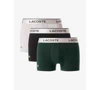 Boxer Lacoste Silver Waist Short vert noir gris (3 unités) - XS