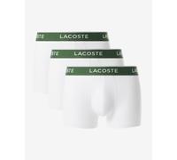 Boxer Lacoste Stretch Coton Logo blanc vert (3 unités) - XXL