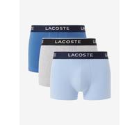 Boxer Lacoste Stretch Coton Logo bleu gris blanc (3 unités) - XXL
