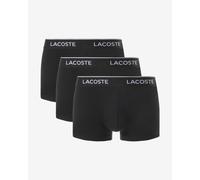 Boxer Lacoste Stretch Coton Logo noir pur blanc (3 unités) - XL