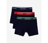 Boxer Lacoste Stretch Cotton Colour Logo bleu marine vert rouge (3 unités) - XS