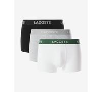 Boxer Lacoste Stretch Cotton Logo blanc gris noir (3 unités) - XL