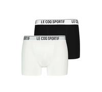 Le Coq Sportif Boxer ESS SSVET – Lot de 2, 96% coton 4% élasthanne – Blanc/Noir 2XL Homme