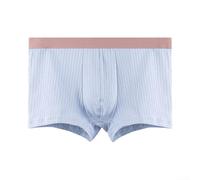 Boxer léger à rayures pour homme - Sous-vêtements respirants pour un style de vie actif (XL bleu)