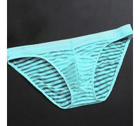 Boxer léger et transparent pour homme - Sous-vêtements confortables en nylon pour un style de vie actif - Taille M - Bleu clair