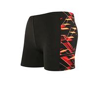 Boxer léger pour homme - Short de bain - Short de sport - Short de bain élastique - Imprimé 3D - Pantalon court - Short de sport - Short de plage - Avec cordon de serrage - Cuissard de bain, Rouge (02