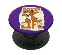 Boxer Life Dabbing Dog Mignon et Amusant Meme Boxer propriétaire Chiot PopSockets PopGrip Adhésif