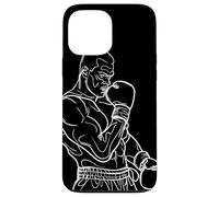 Boxer Line Art Fan de Boxe pour garçons Coque pour iPhone 13 Pro Max