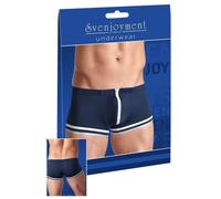 Svenjoyment Boxer Marin avec fermeture éclair dessous Homme Bleu Taille S