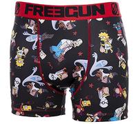 Boxer Microfibre - Simpsons - Collection Officielle Freegun - Taille Enfant garçon 6/8 Ans