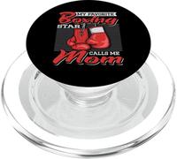 Boxer Mom Ma Star de Boxe préférée m'appelle Maman Combat Sports PopSockets PopGrip pour MagSafe