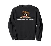 Boxer, où Allez-Vous, Un Chien Heureux, Amical et Positif Sweatshirt