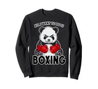 Boxer Panda avec Inscription « All I Want to Do is Cute Bear » Sweatshirt