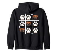 Boxer Paws Grid Game Boxers Sweat à Capuche