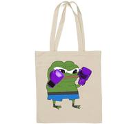 Boxer Pepe The Fighter Frog Sac fourre-tout en coton naturel Blanc
