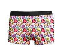 Boxer Personnalisé Homme Calecon Saint Valentine, Calecon Personnalise Homme Saint-Valentin, Sport Boxer Homme Coton Pas Cher Rigolo Caleçon Microfibre Shorty Nouveautésous (A0a15-Light Yellow, S)