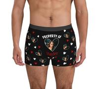 Boxer personnalisé pour homme avec visage - Sous-vêtements amusants personnalisés avec photo - Cadeaux pour mari, petit ami, père, style 9, XXL