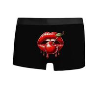 Boxer Personnalisé Saint Valentin Homme, Slip Personnalisé Homme Sexy Lingerie érotique Dessous Sexy Homme en Dentelle Calecon Humoristique Un Calecon Homme Cadeau Amoureux pour Homme