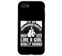 Boxer pour Femme avec Inscription « Hits Like a Girl » Coque pour iPhone SE (2020) / 7/8