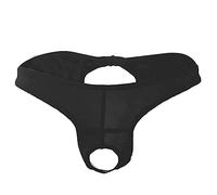 Boxer pour garçon, sous-vêtement ouvert pour homme, boxer sans ouverture, Noir , taille unique