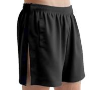 Boxer pour homme à ouverture latérale - Sous-vêtements de soin détachables pour hommes après une opération - En coton uni - Pour les personnes âgées - Facile à mettre et à enlever, Noir , L