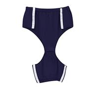 Boxer pour homme ample avec deux côtés, entièrement ouvert, type pâte, pour les patients souffrant de fractures osseuses qui sont alitées, faciles à mettre et à enlever, slip extensible, bleu, L