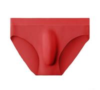 Boxer pour homme avec construction sans couture, tissu doux et léger, parfait pour dormir ou se détendre (3XL, rouge)