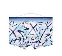 Boxer pour homme avec imprimé tendance et coins plats pour un confort quotidien (L noir)