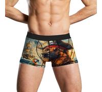 Boxer pour homme avec motif de berger allemand pirate - Style 2525, Comme indiqué sur la photo, L