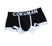 Boxer pour homme avec poche bombée en coton pour un style de vie actif (XL noir)