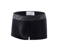 Boxer pour homme avec taille large - Caleçon moulant au design ergonomique - Sous-vêtements confortables et offrant un bon maintien pour le sport et la vie quotidienne, Style R01 Noir, L