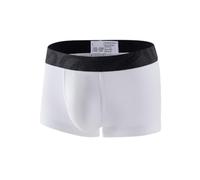 Boxer pour homme avec taille large - Caleçon moulant au design ergonomique - Sous-vêtements confortables et offrant un bon maintien pour le sport et la vie quotidienne, Style R03 Blanc, XL