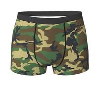 Boxer pour homme Camouflage militaire Vert (multi-facettes) Boxer élastique pour homme, noir, XX-Large