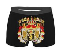 Boxer pour Homme Coat Arms of The Kingdom of Belgium sous-Vêtement Confortables Boxeur Extensible Durabilité Boxer Homme pour Petit Ami Anniversaire Élastique S
