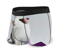 Boxer pour Homme Cochon d'Inde avec Mouche sur Le Devant avec Pochette sous-vêtements
