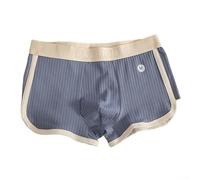 Boxer pour homme en coton mélangé doux pour un usage quotidien avec élasthanne pour plus de confort et de flexibilité pendant le sommeil ou la détente (XL bleu)